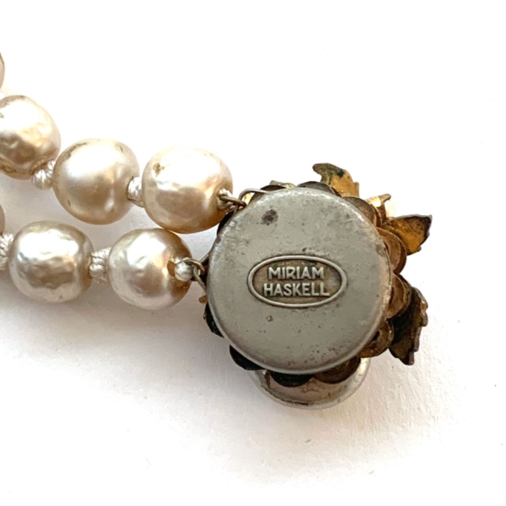 Vintage Miriam Haskell 40's Necklace & Earrings - Picture 7 of 7